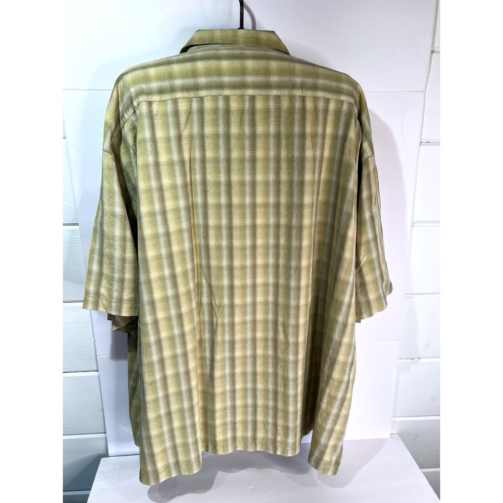 Tommy Bahama Silk Plaid Short Sleeve Button Up Shirt Men's XXL - Picture 2 of 11